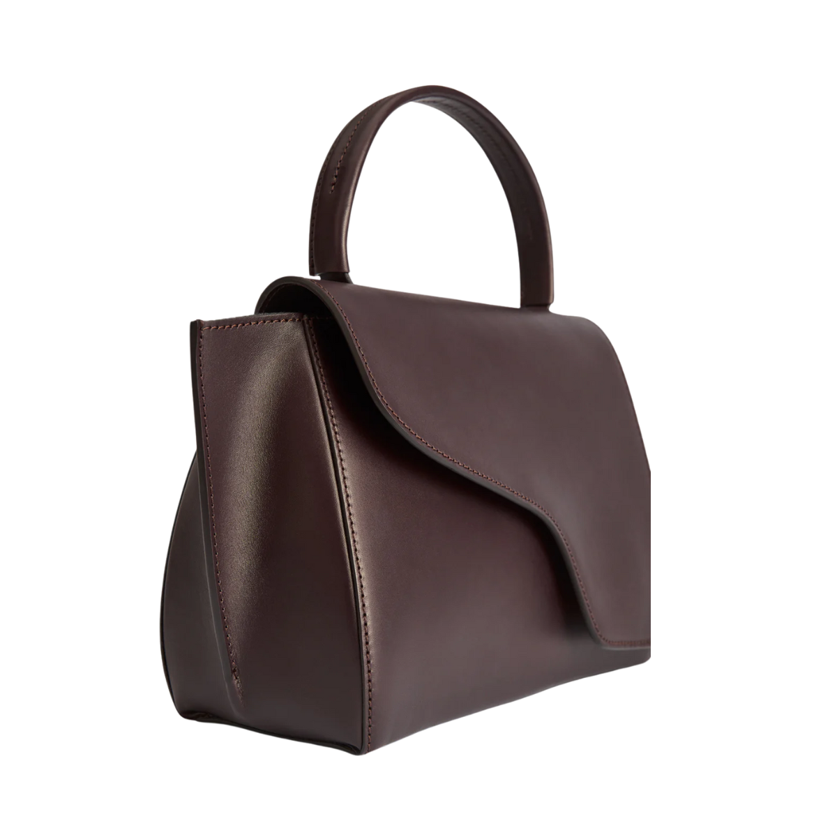 Arezzo Leather Handbag - Walnut