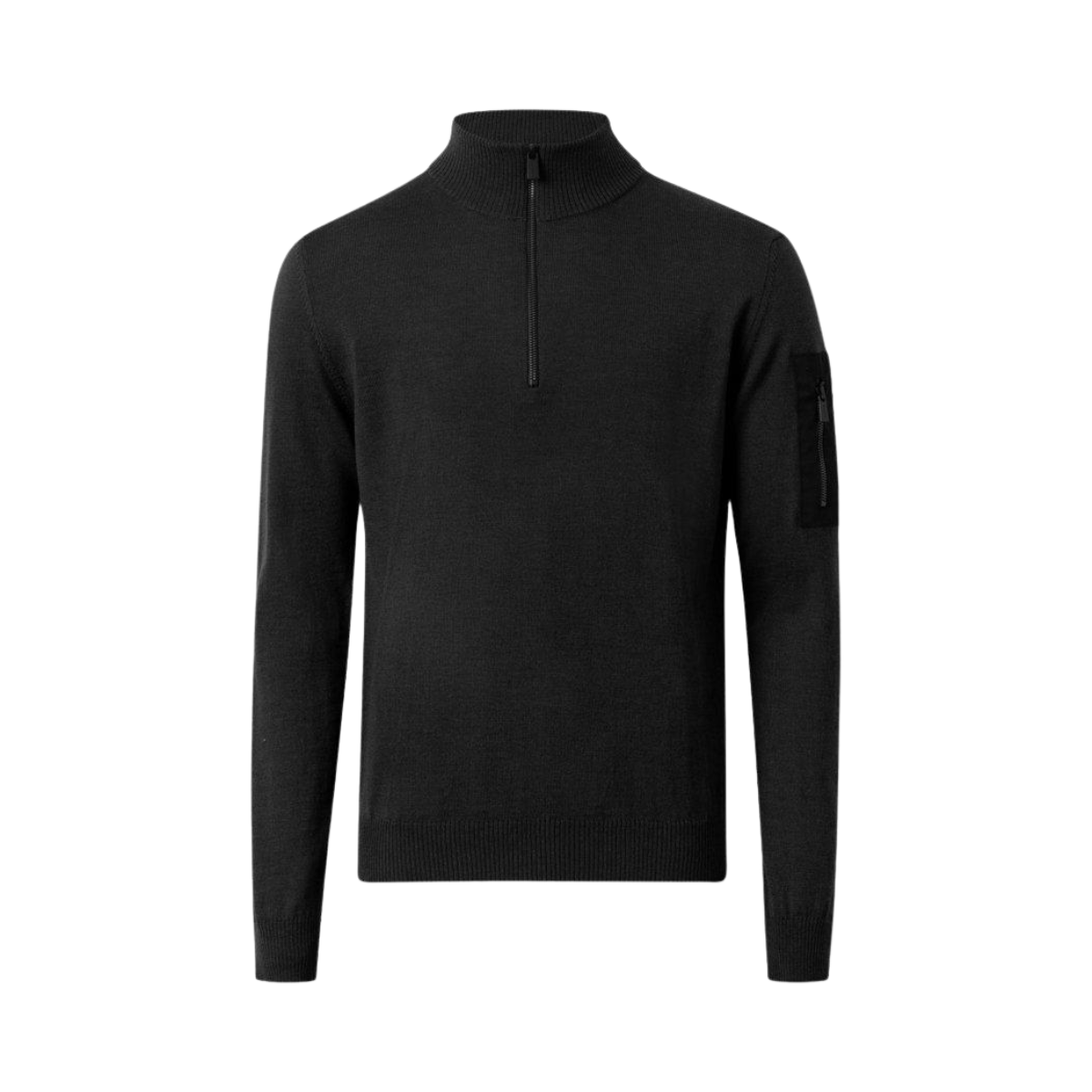 Lucca 1/2 Zip - Black