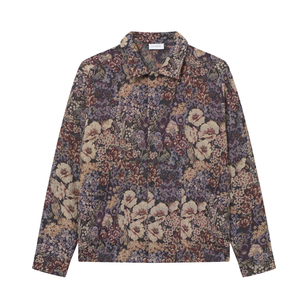 Hugh Jacquard Overshirt - Black