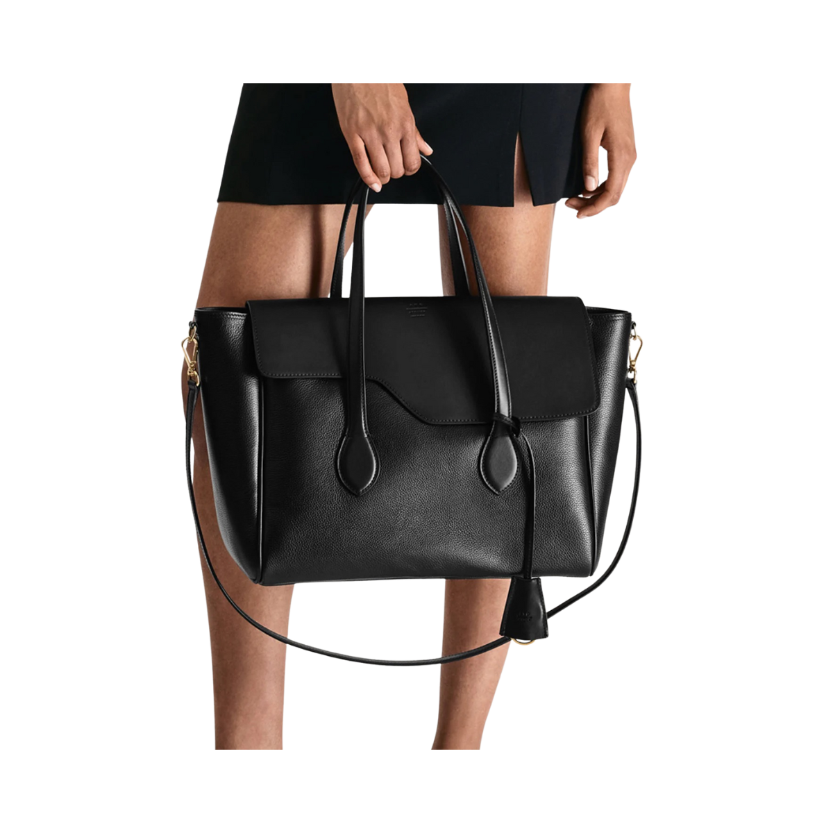 Merlara Leather Handbag - 900 Black