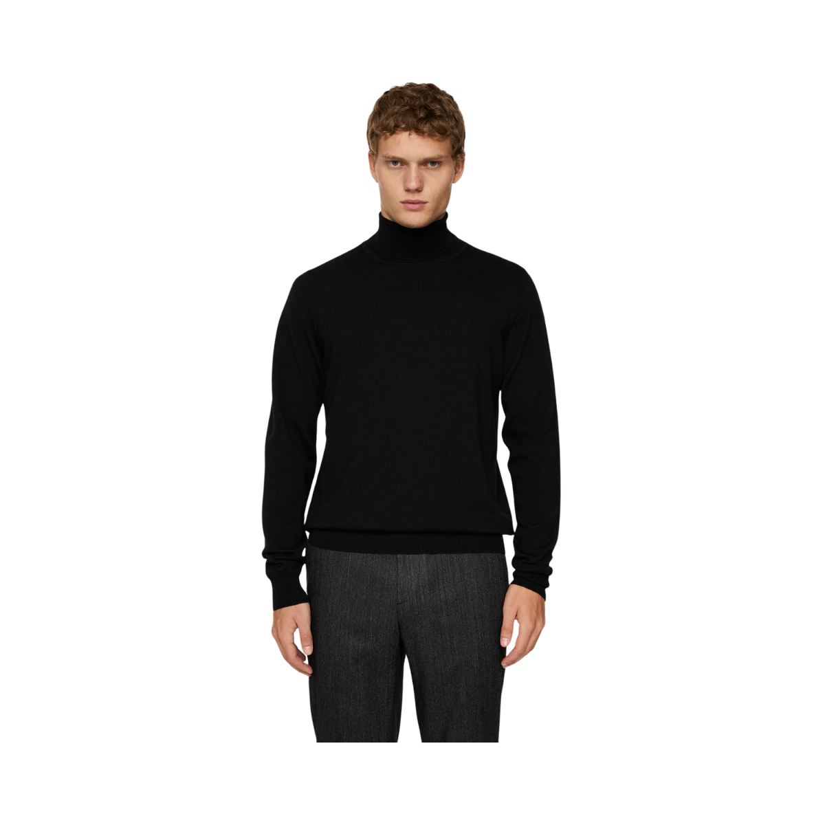 Kaden Merino Turtleneck - Black