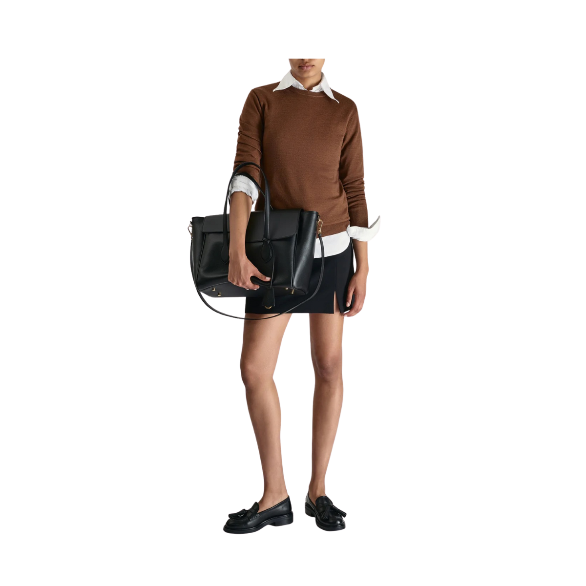 Merlara Leather Handbag - 900 Black