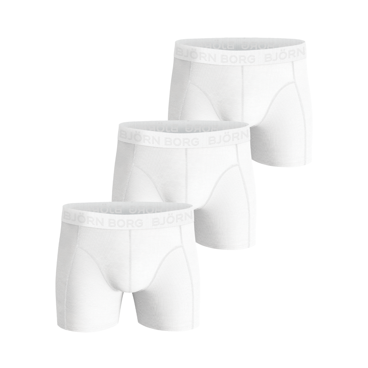 Cotton Stretch Boxer 3P - White