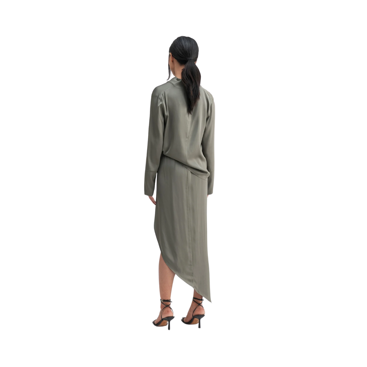 Ayumi silk blouse - Light military