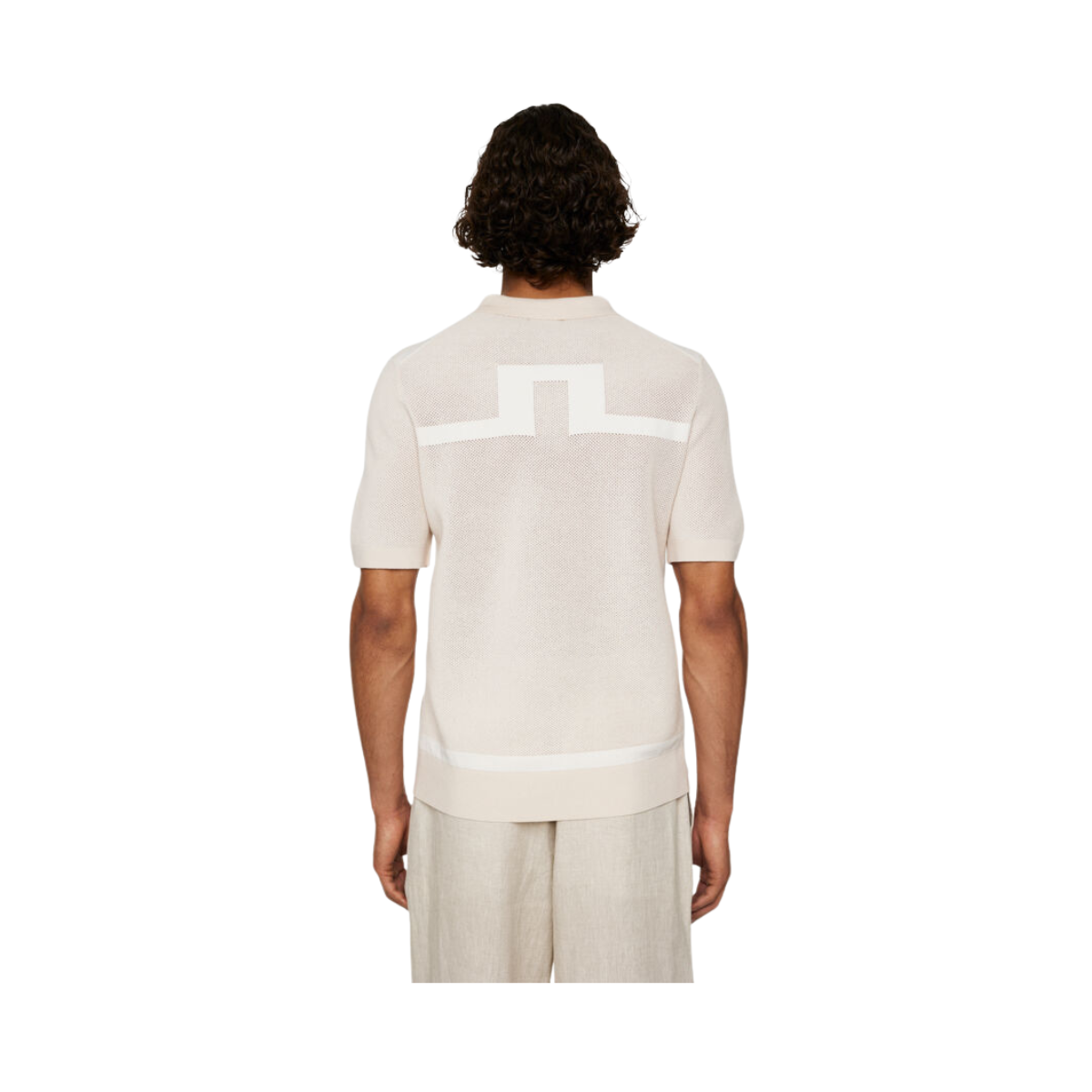 Reymond Structure Knit Polo - Moonbeam
