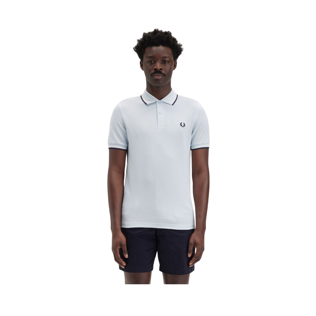 TWIN TIPPED FP SHIRT - Light Ice/Snow White/Tennis Blue