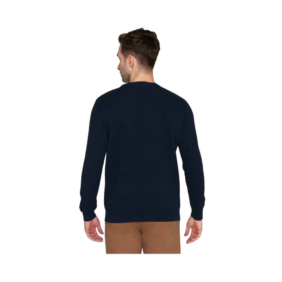 Vagn Reg Bubble Knit Crew Neck - Total Eclipse