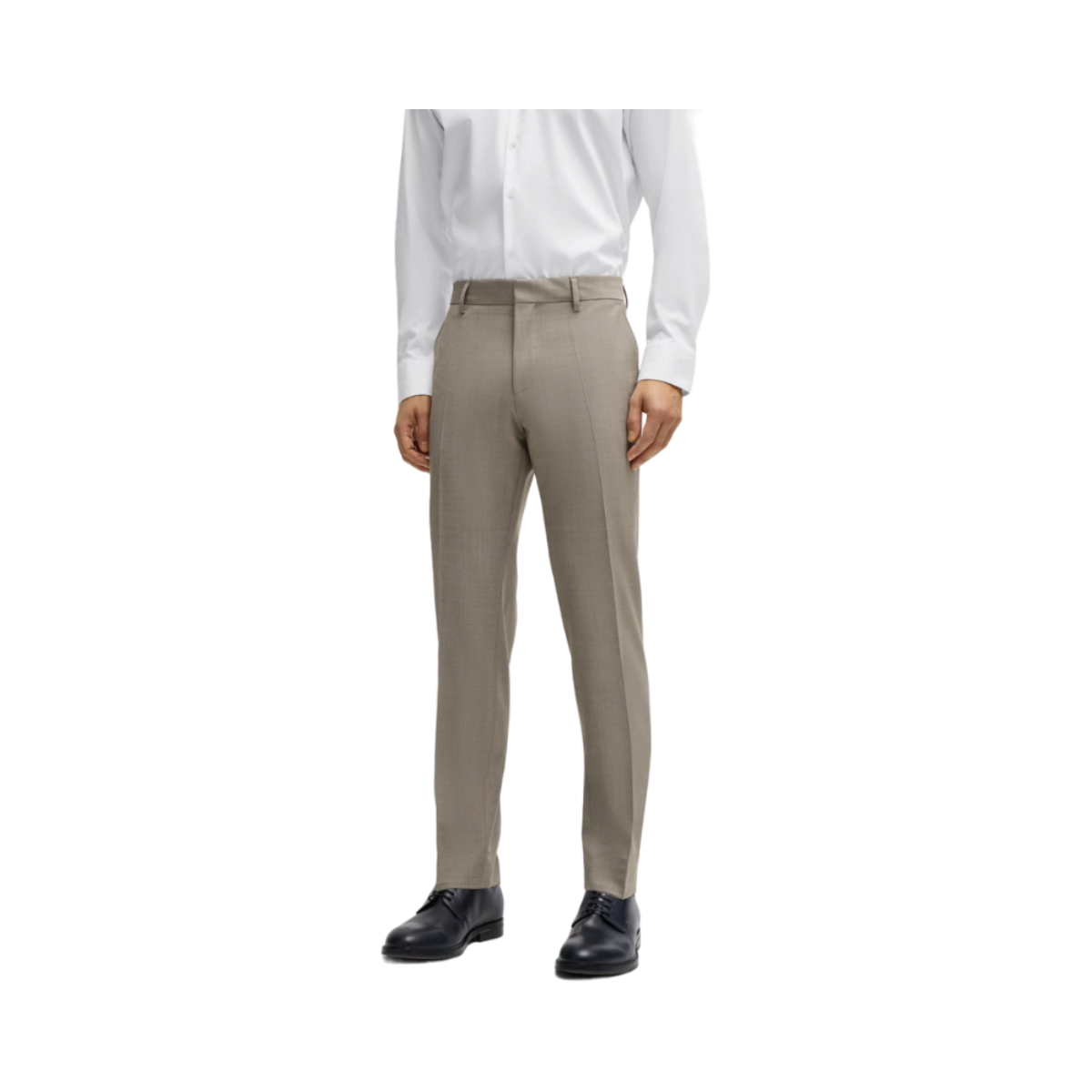SLIM-FIT SUIT IN MICRO-PATTERNED STRETCH CLOTH 224 - Beige