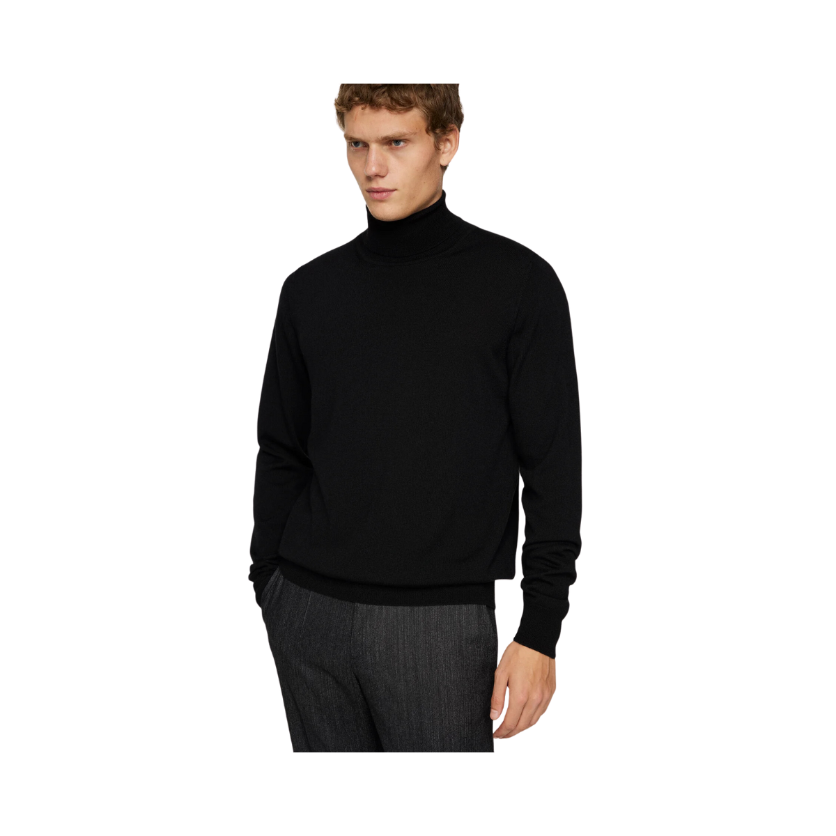 Kaden Merino Turtleneck - Black