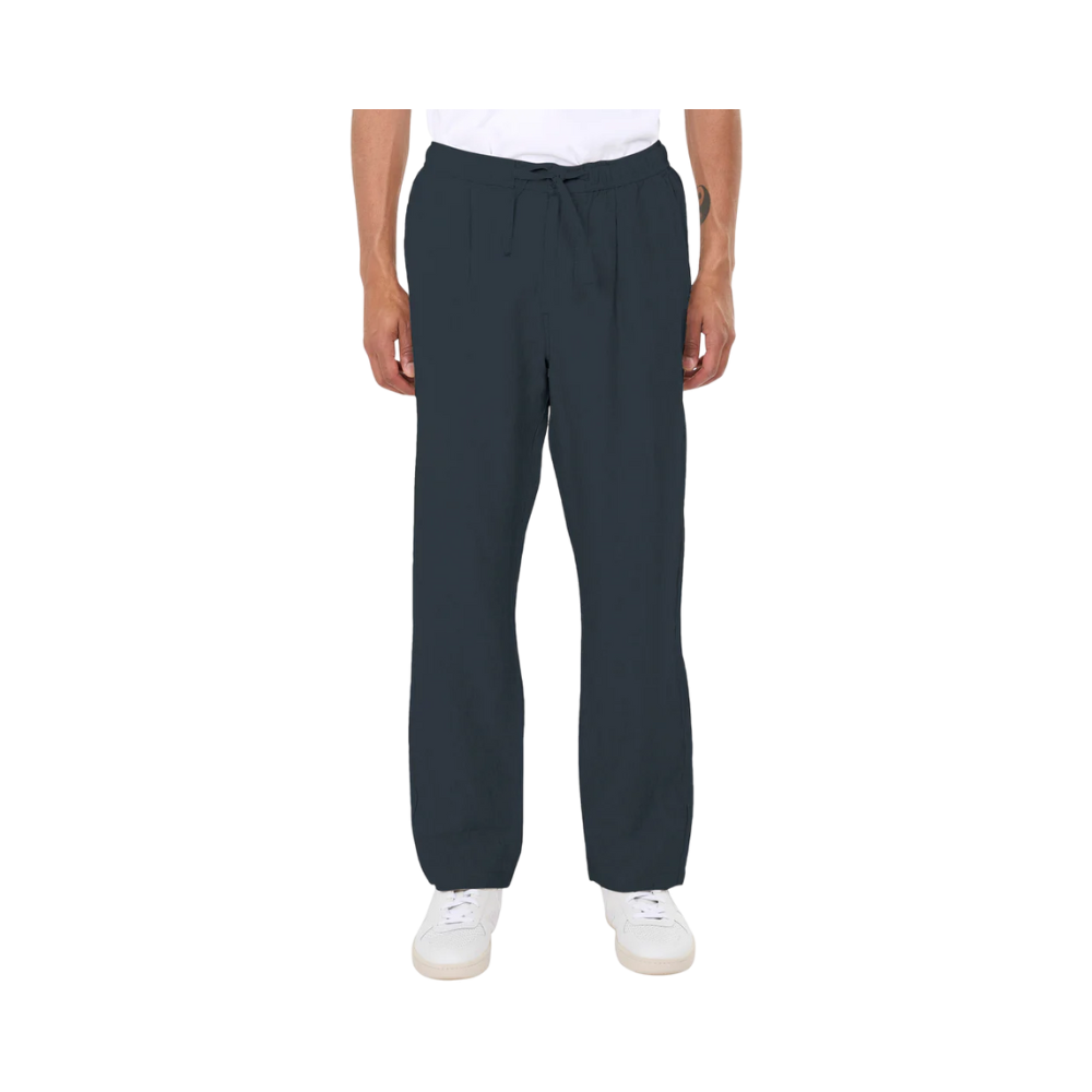 Loose linen pants - Total Eclipse