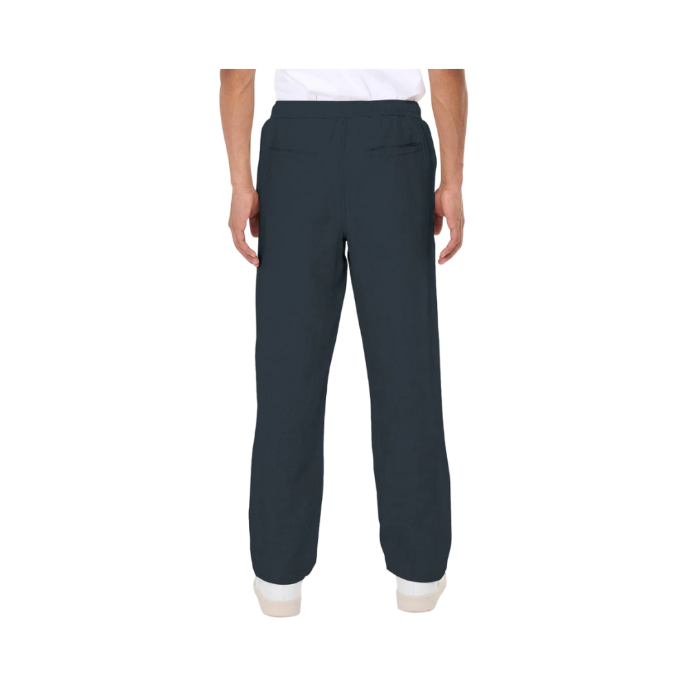 Loose linen pants - Total Eclipse
