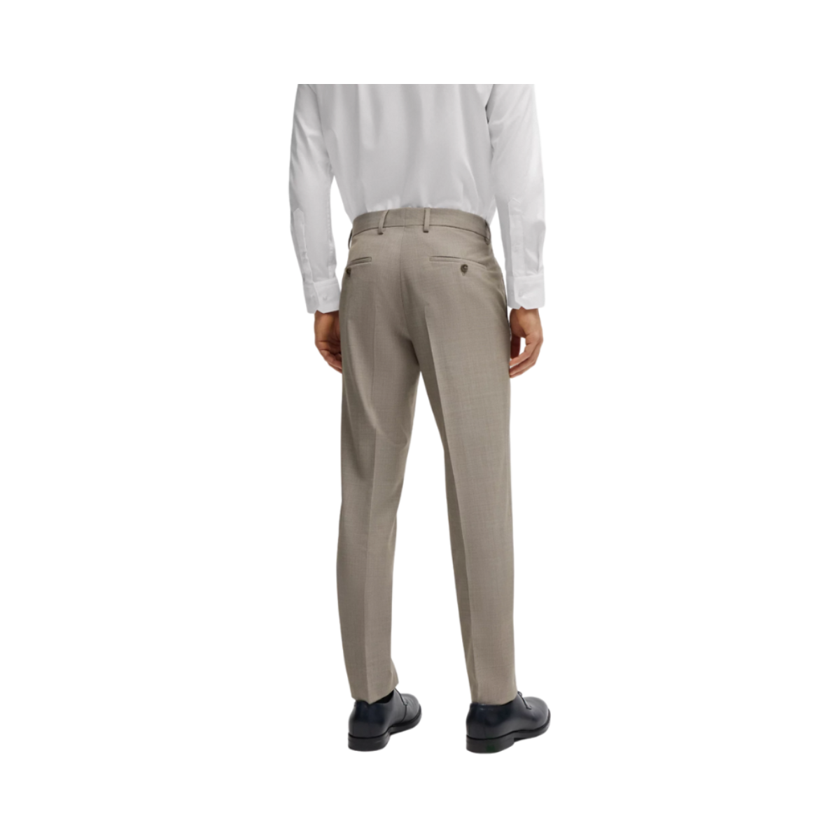 SLIM-FIT SUIT IN MICRO-PATTERNED STRETCH CLOTH 224 - Beige