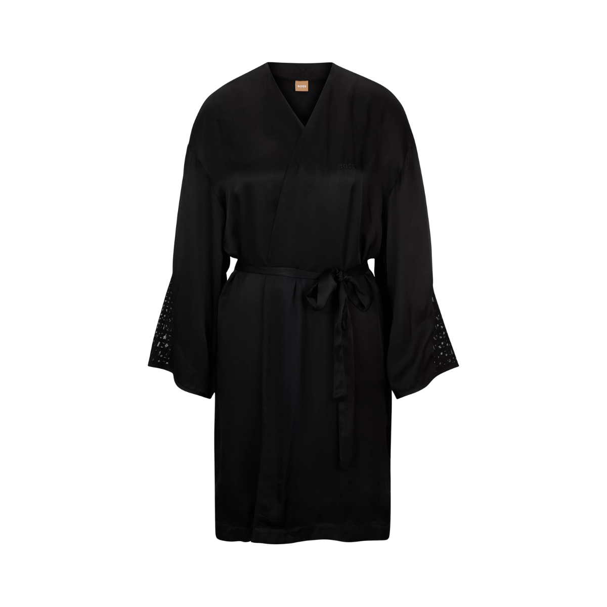 FEMININE_Short Robe - Black