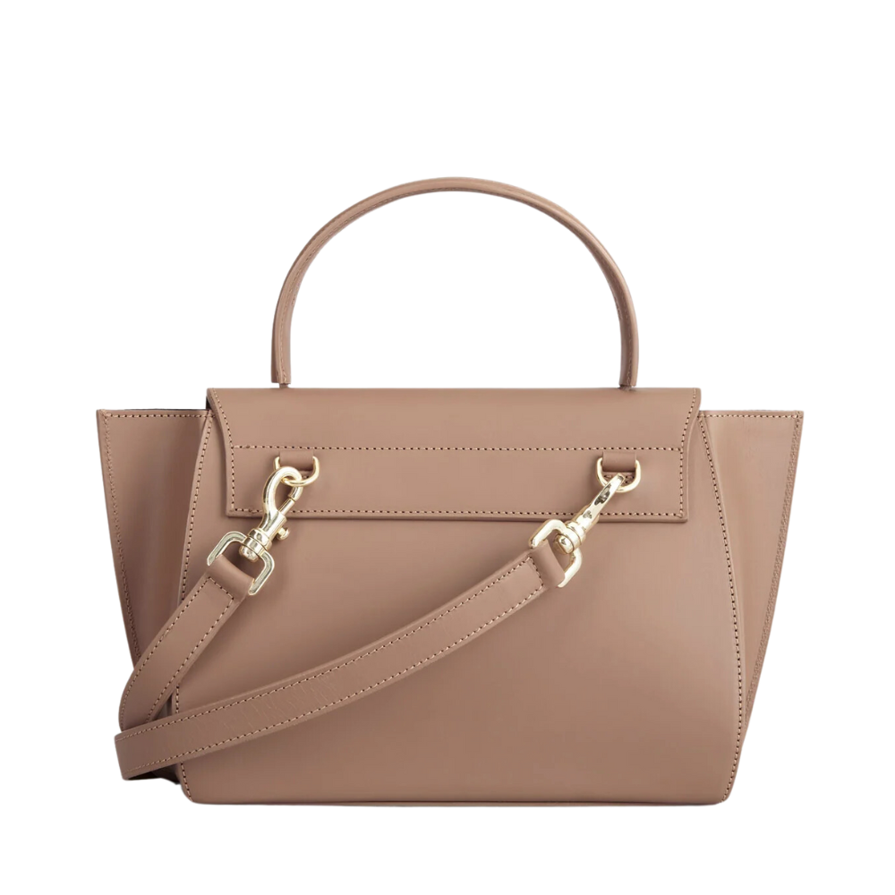Arezzo Leather Handbag - Beige