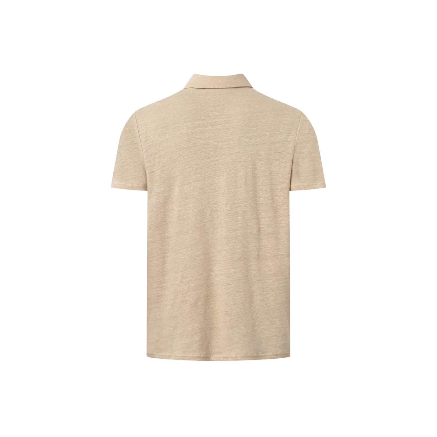 Linen polo - Safari