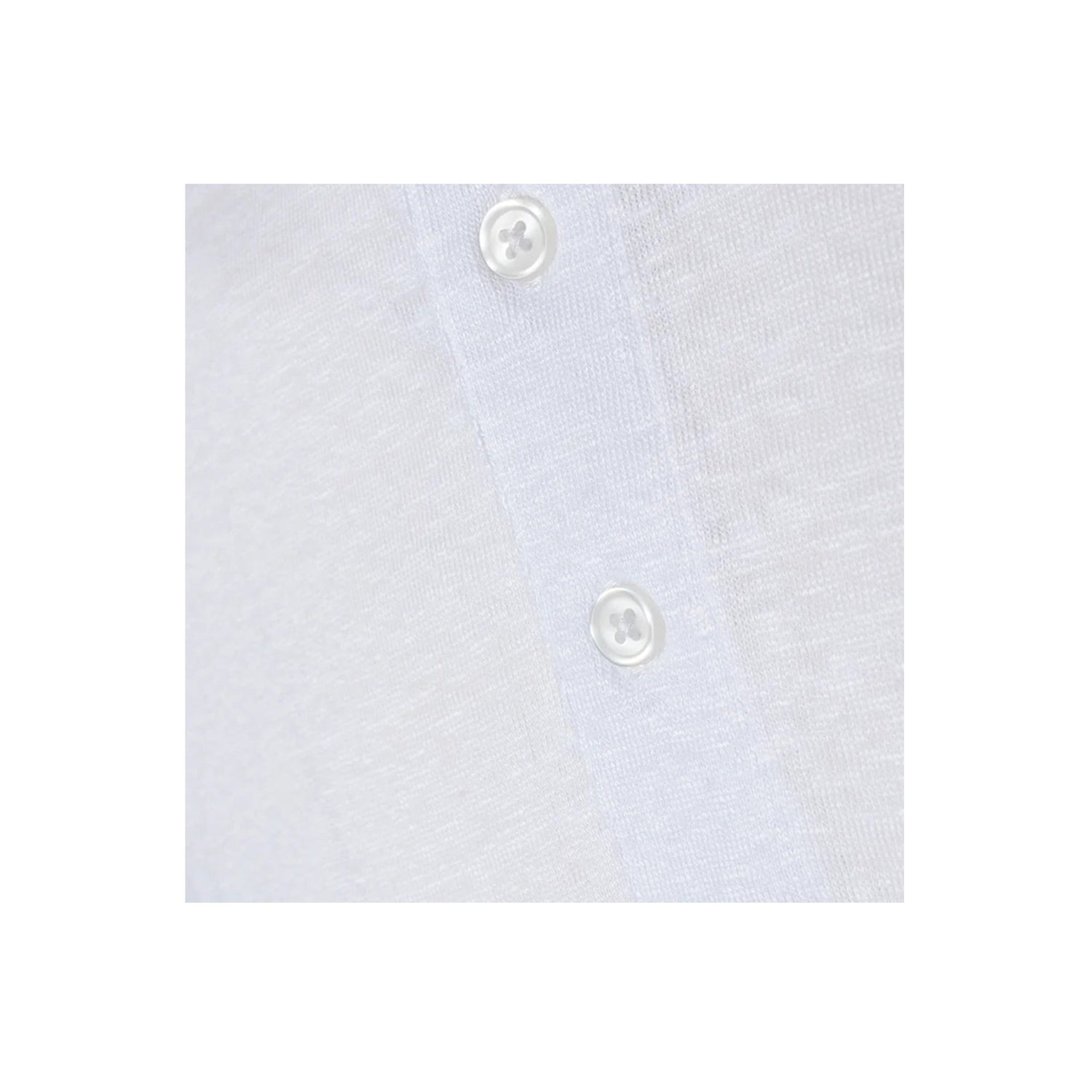 Linen polo - Bright White