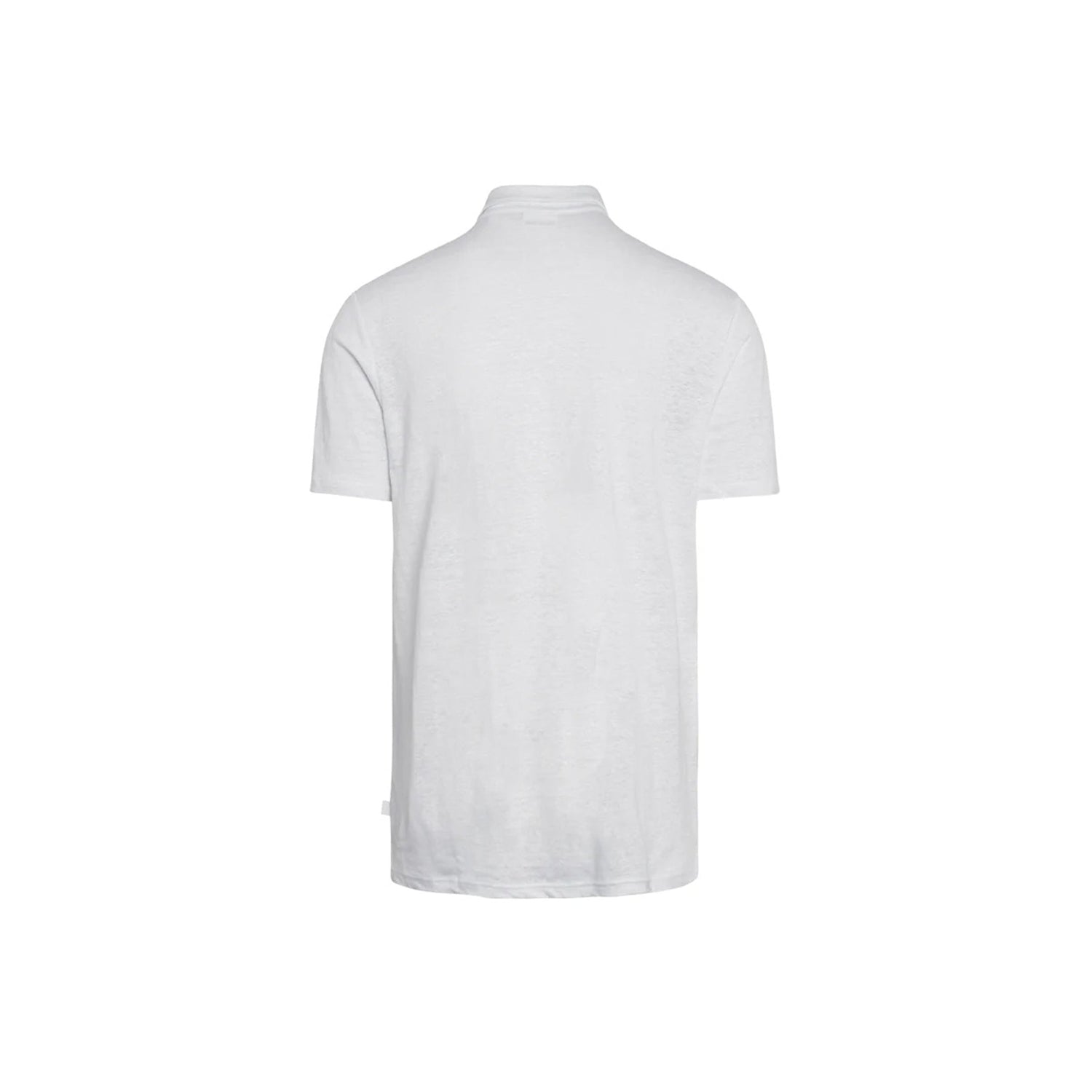 Linen polo - Bright White