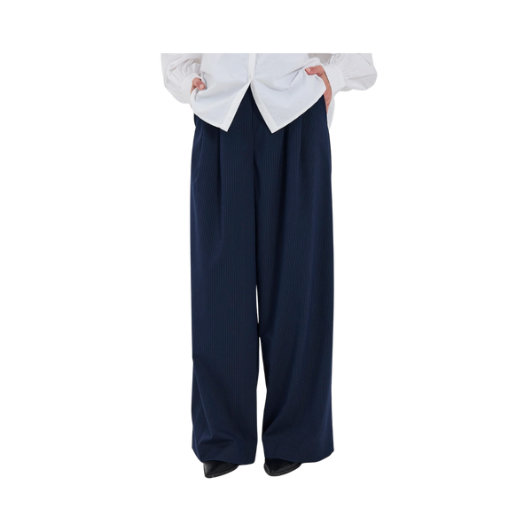 Willow Pants - Navy pinstripe