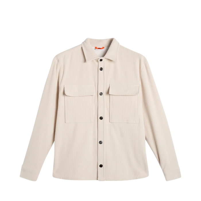 Finnigan Drape Cord Overshirt - Moonbeam