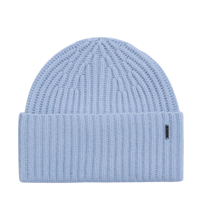 Alba Cashmere Beanie - Light Blue