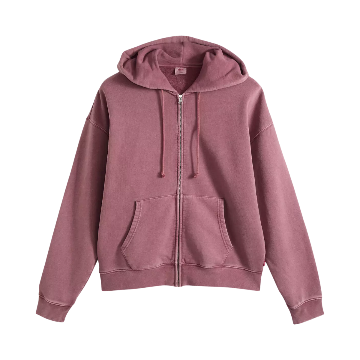 Hayes Boxy Full Zip Sweater - Post-grunge Roan Rouge