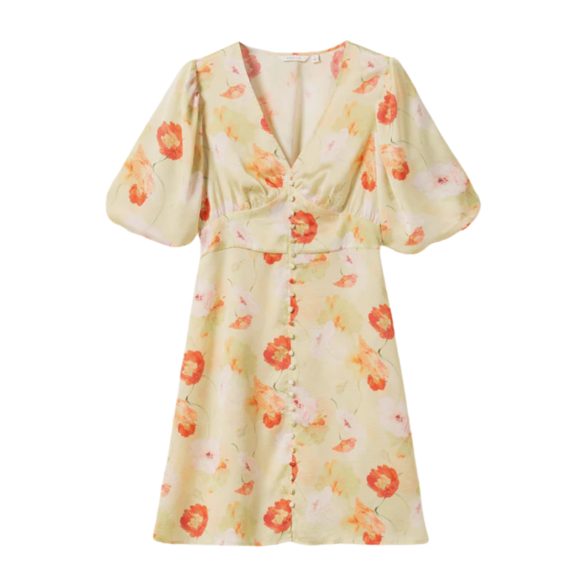 N-Lilliana Dress - Delina  Green Print