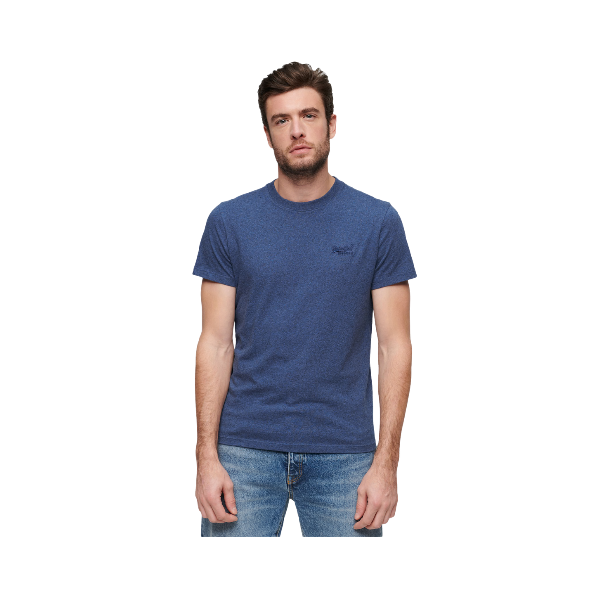 Essential Logo EMB Tee - Bright Blue Grit
