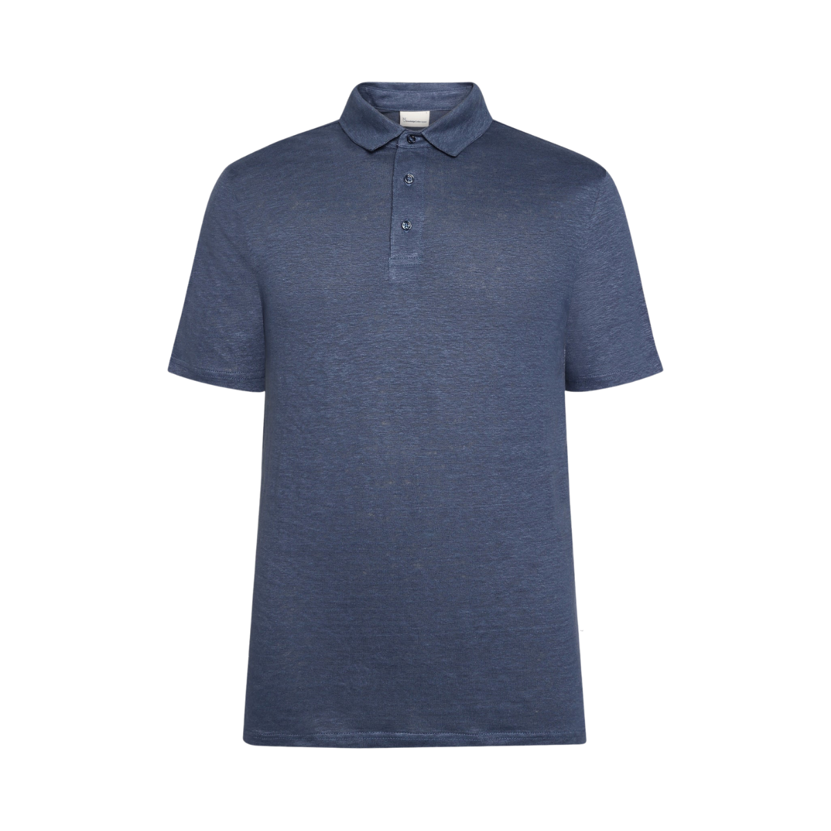 Linen polo - Vintage Indigo