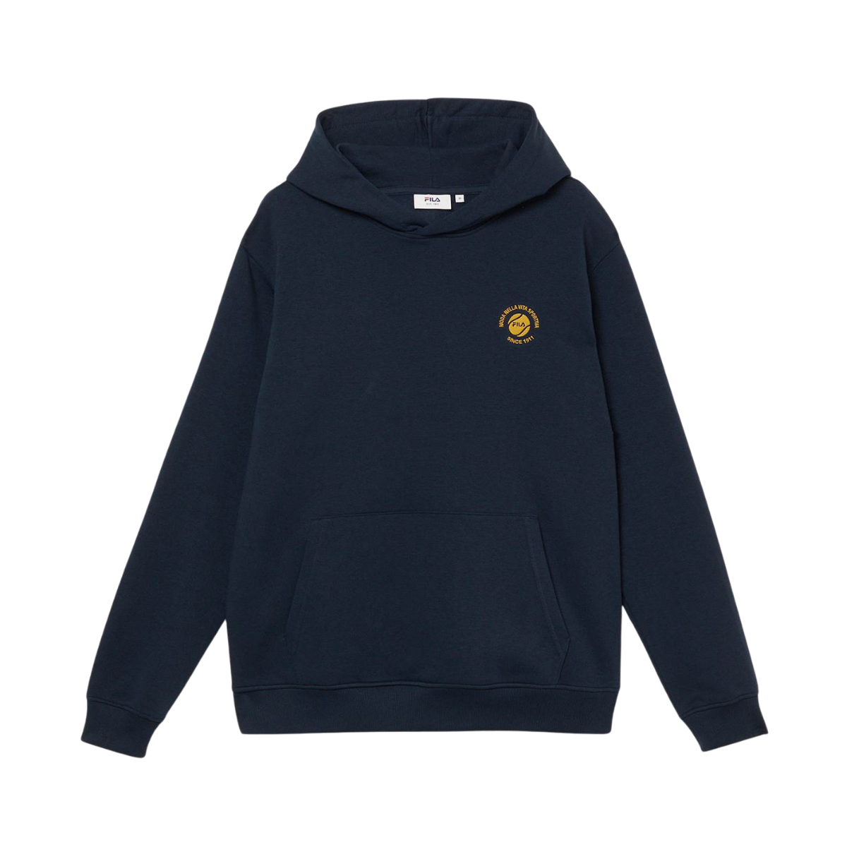 Andalo Graphic Brushed Hoodie - Dark Sapphire
