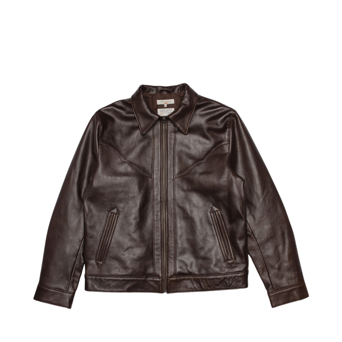 Joppe Western Leather Jacket - Brown