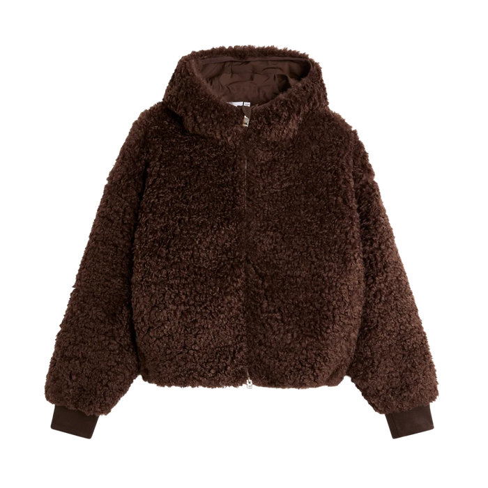 Elina Loop Knit Jacket - Seal Brown