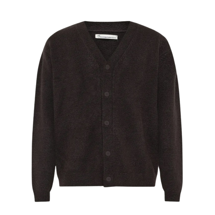Soufflé Yarn Cardigan - Chocolate Torte