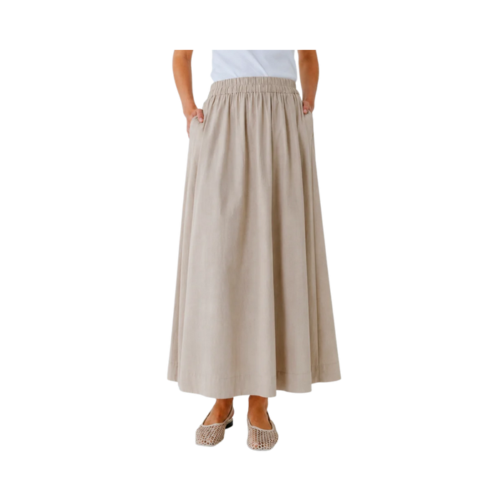 Lesta Maxi Skirt - Beige
