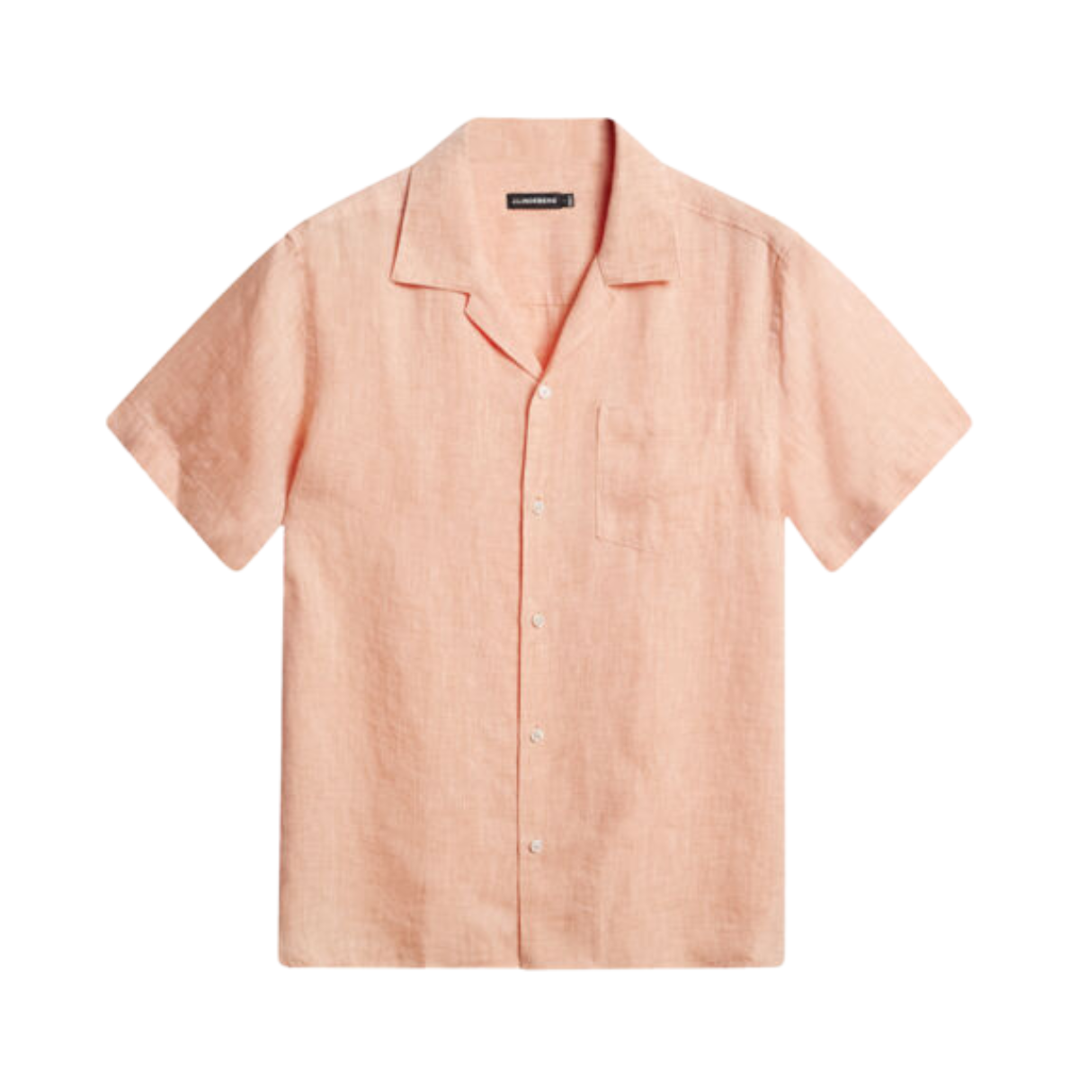 Elio Linen Melange Shirt - Mock Orange