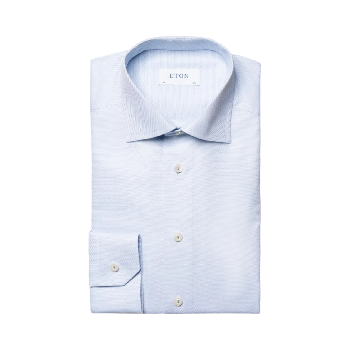 Semi Solid Signature Dobby Shirt - Blue