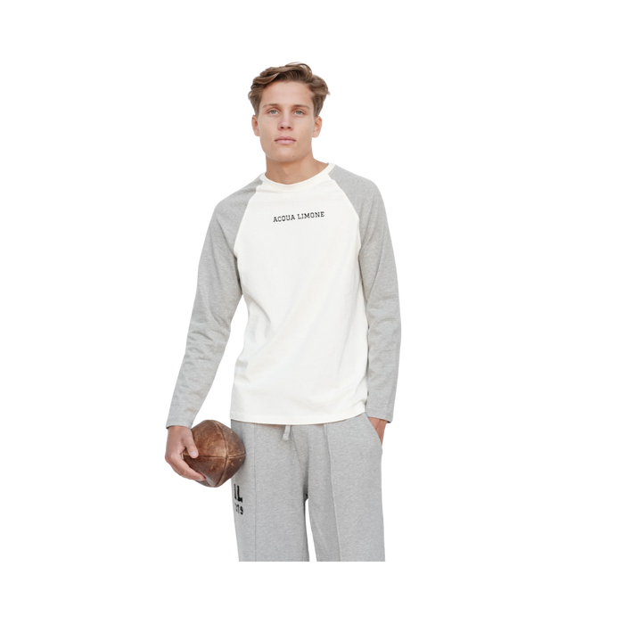 Heavy LS Tee Ivy - Ecru/American Grey