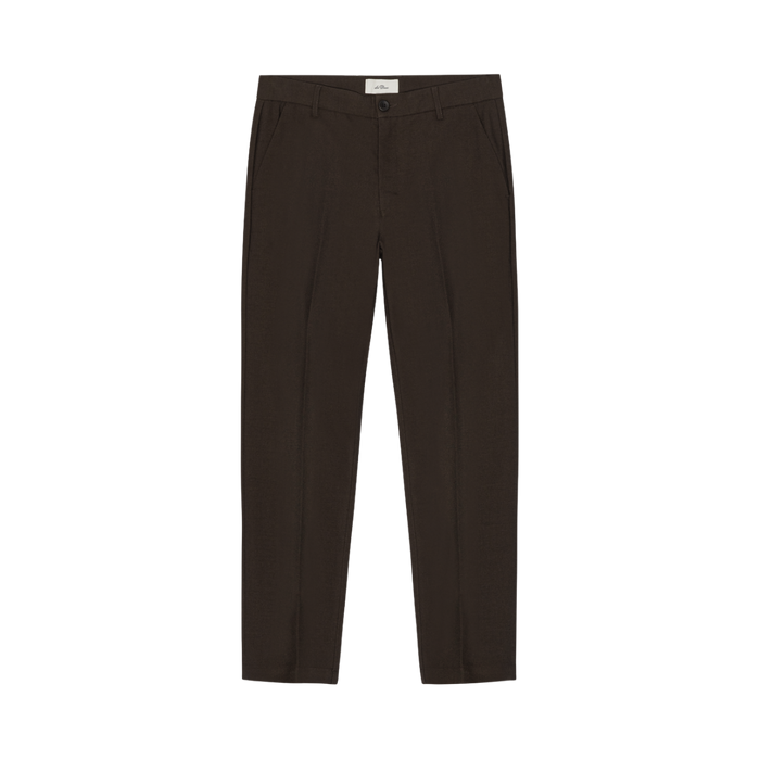 Brushed Twill Reg Suit Pants - Molé Brown "32
