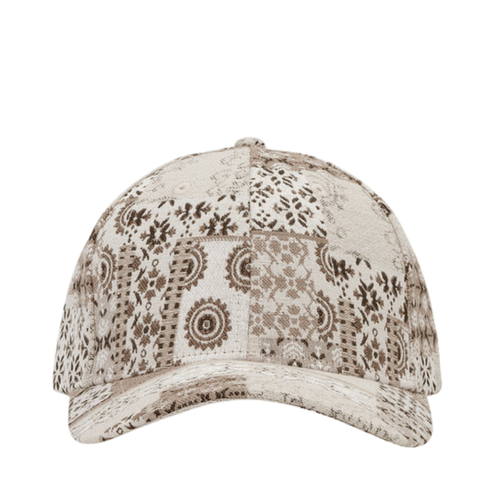 Patchwork Jacquard Baseball Cap - 815 Light Sand