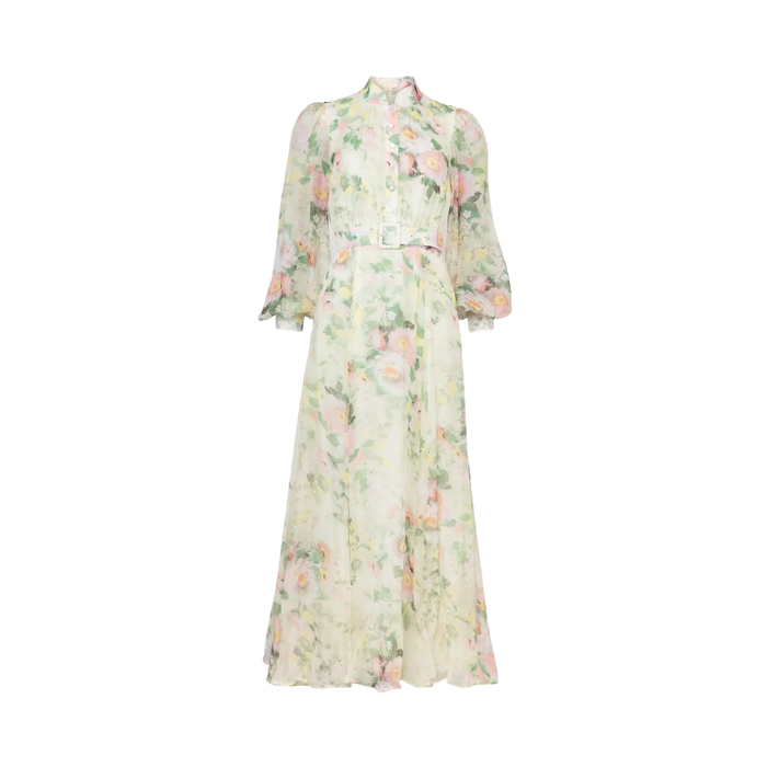 Organza Belt Dress - Watercolour Dreams