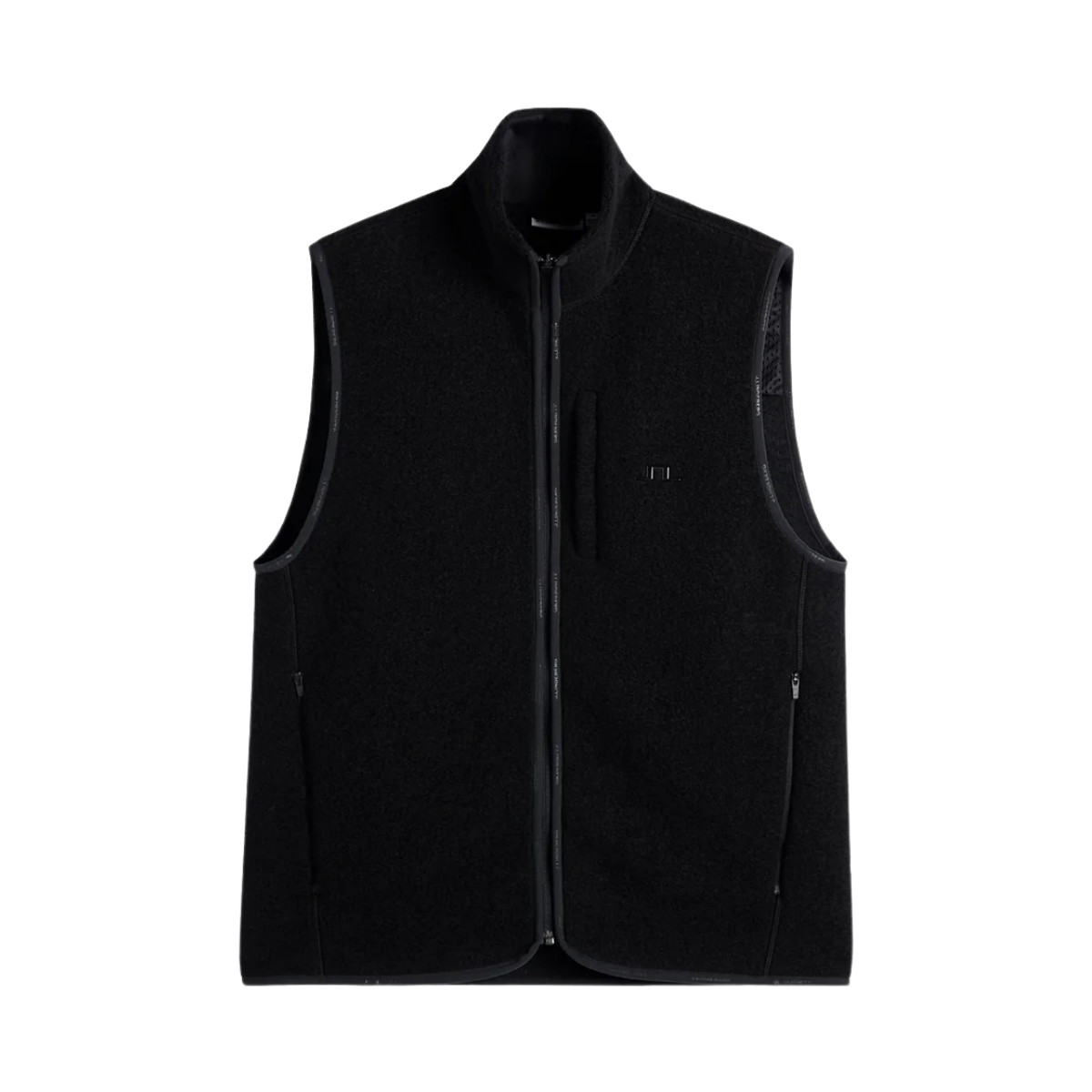Duncan Wool Fleece Vest - Black