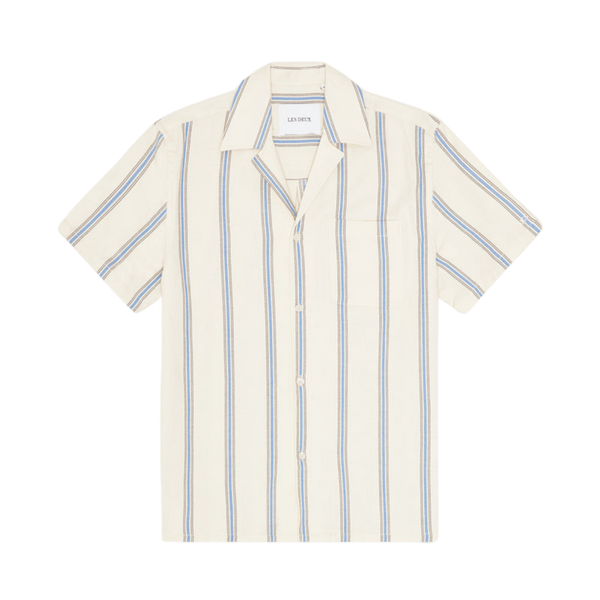 Lawson Stripe SS Shirt - 211 Eggnog White