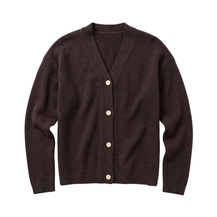 Soufflé Yarn Cardigan - Chocolate Torte