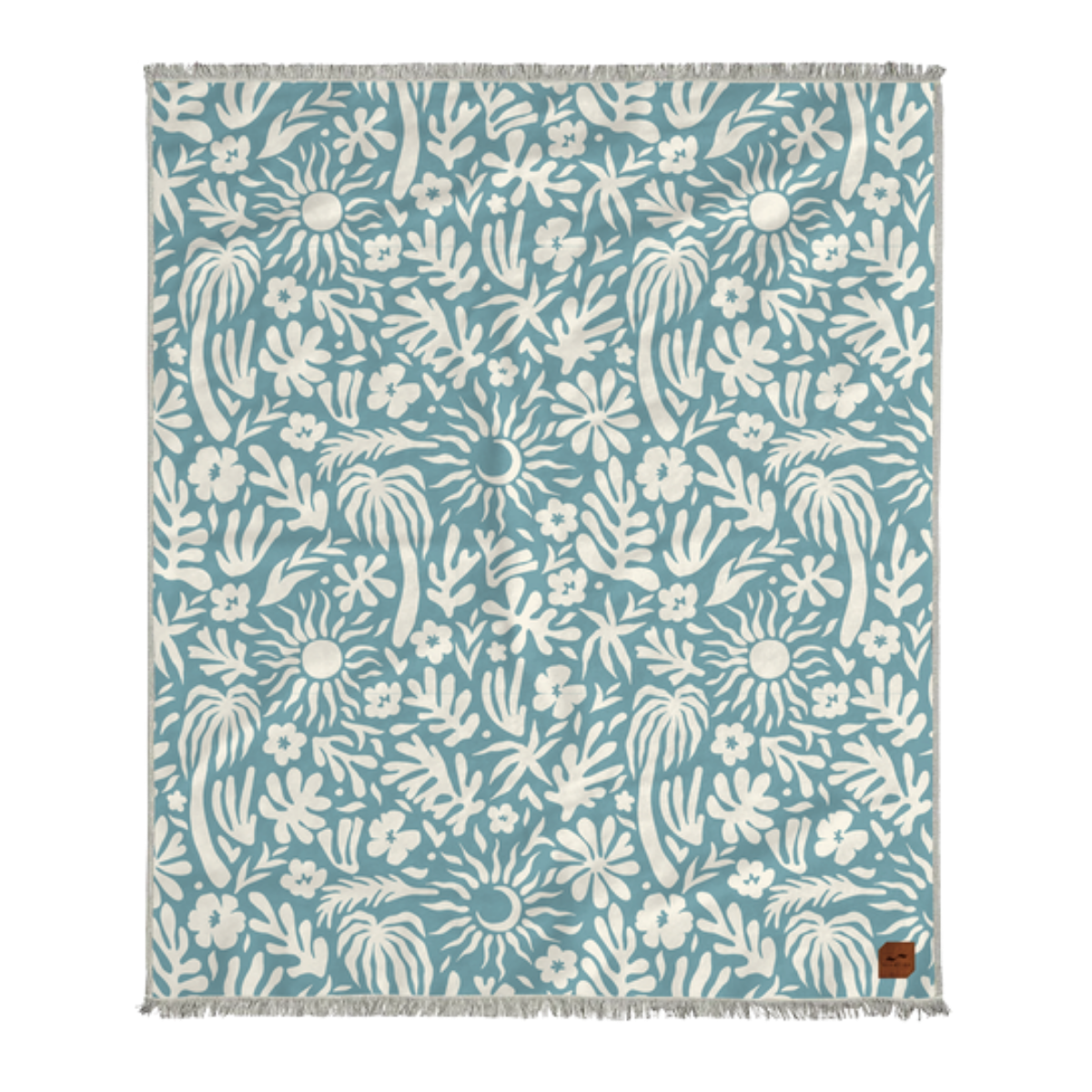 SUNNY DRIFTWEAVE BLANKET - Dusty Blue