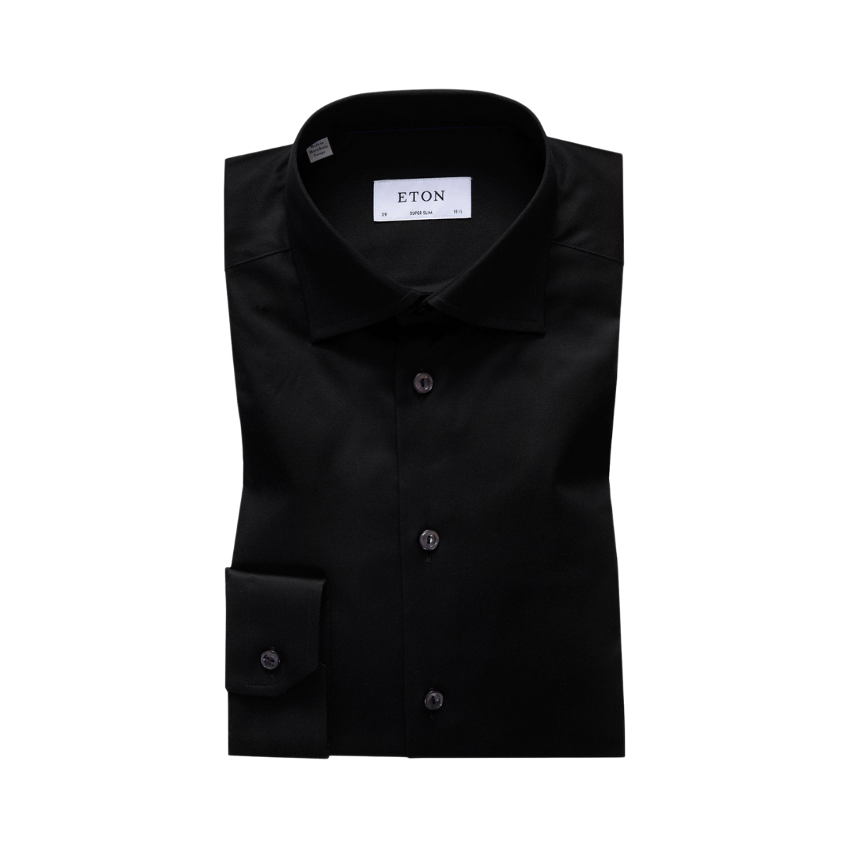 Signature Twill Super Slim Shirt - Black