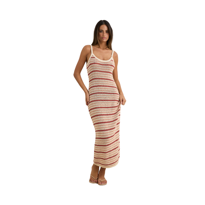 Tami Stripe Knit Maxi Dress - Watermelon