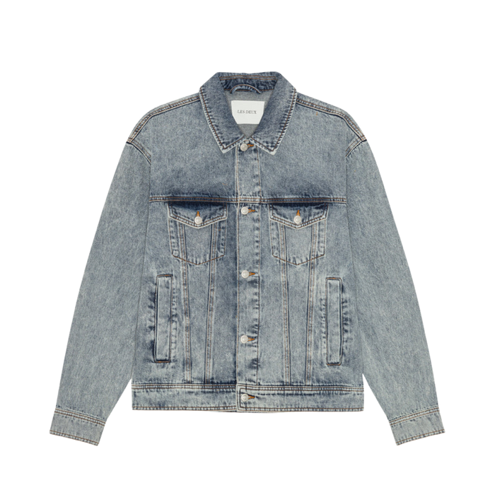 Rally Ice Blue Denim Jacket - Light Ice Blue Wash