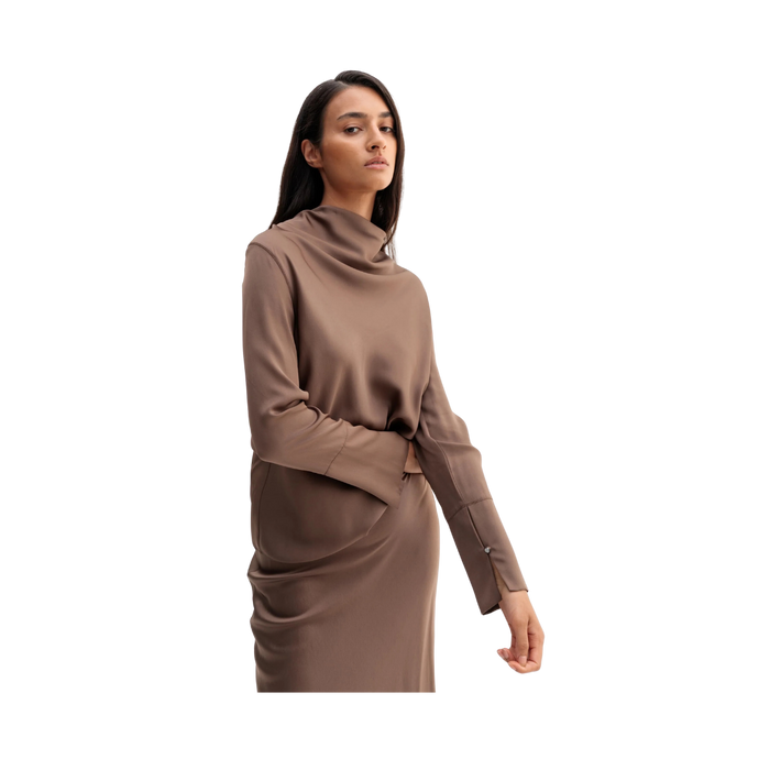 Ayumi Blouse - Light Brown