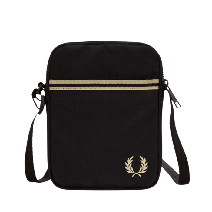 Tipped Tape Small Side Bag - Black