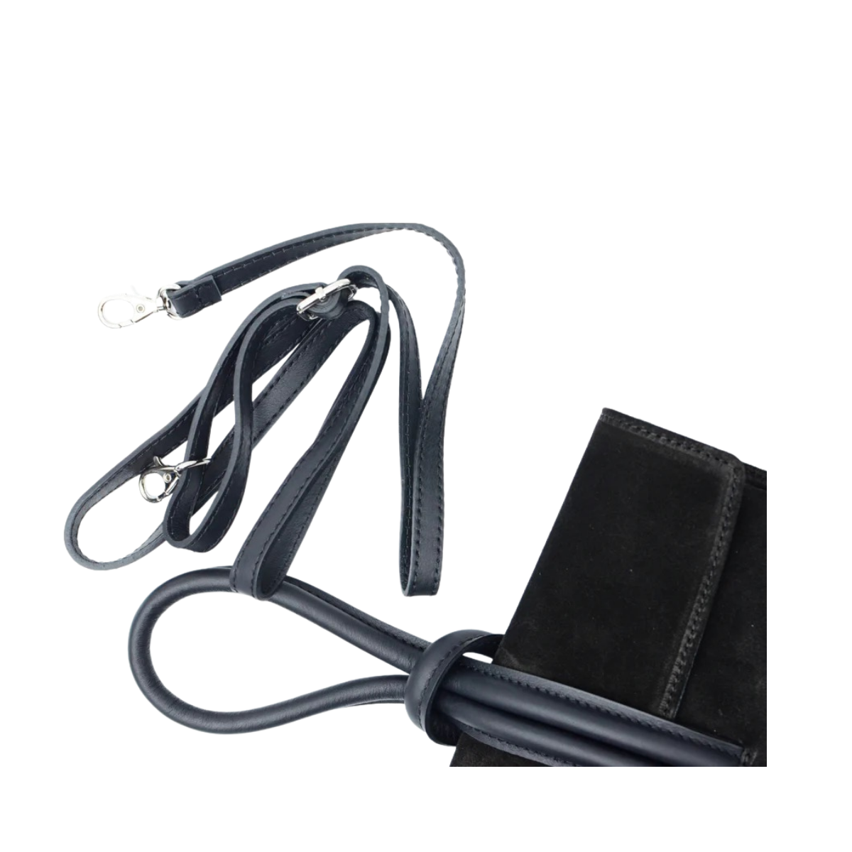 Barletta Bag - Black suede