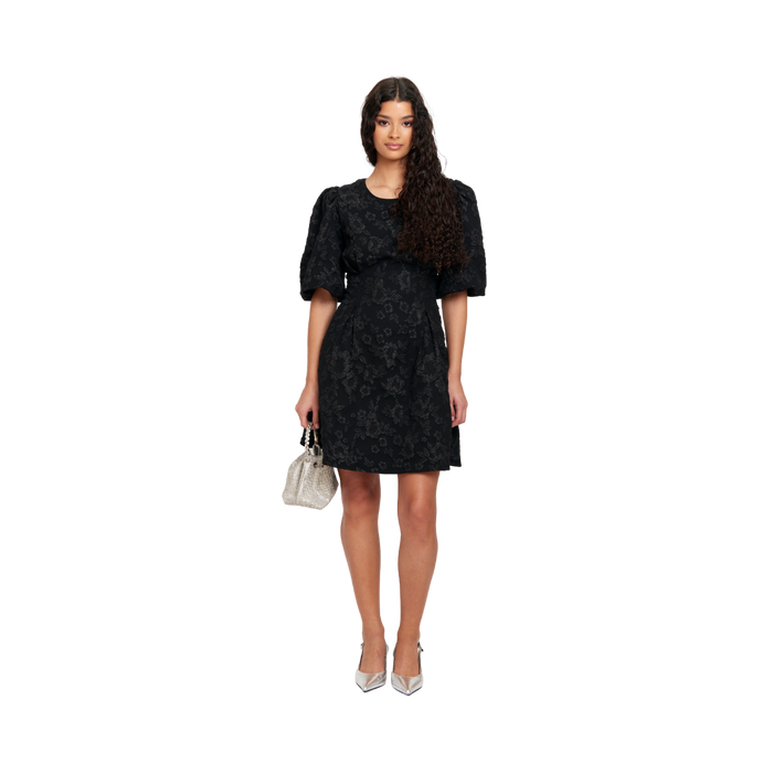 She Got It Dress - Black Flowers